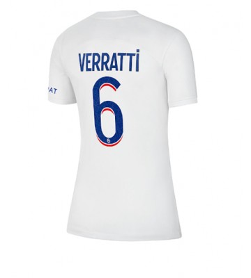 Paris Saint-Germain Marco Verratti #6 Tredjedrakt Kvinner 2022-23 Kortermet